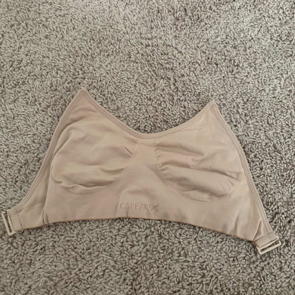 clear strap dance bra